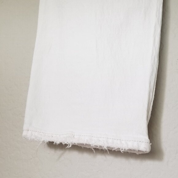 Abercrombie & Fitch Women's White Straight Leg Jeans - Picture 11 of 16